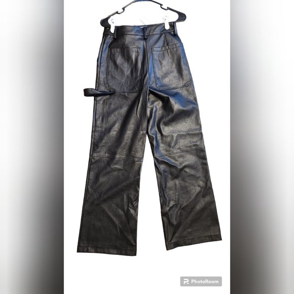 Forever21 PU Leather Cargo Pants - Picture 5 of 6
